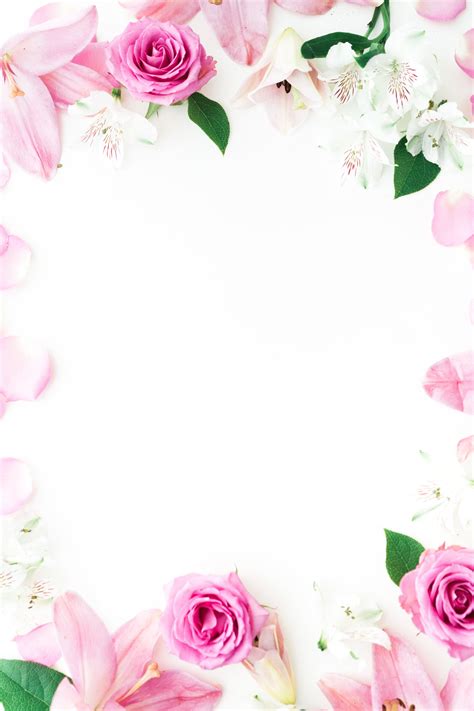 Pink Flower Border - Download and Use for Creative Projects