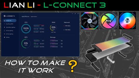 Lian Li ARGB Products (How to make it work?) [L-Connect 3] - YouTube