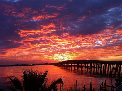 Coast Lines Red Sunset Destin Bridge | Destin, Dream vacations, Florida ...