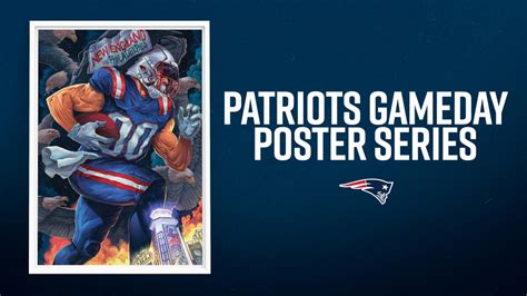 Patriots collaborate with New England artists for 2023 Gameday Poster Series