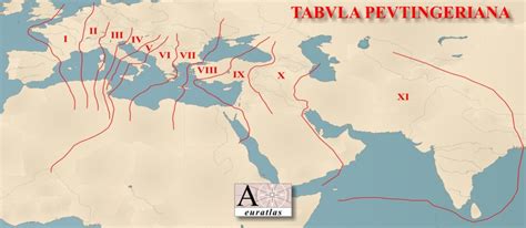 In the Roman "Tabula Peutingeriana" Map, there is a perfectly circular ...