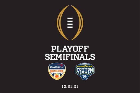 College Football Playoff: 2021 semifinal pairings set