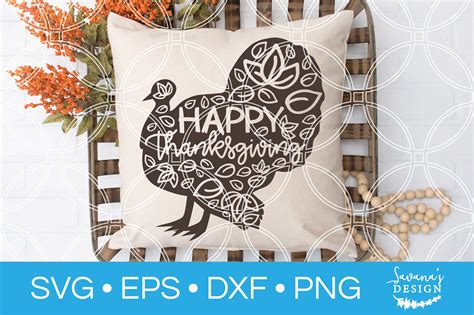 Happy Thanksgiving Turkey SVG Happy Thanksgiving SVG (365959) | SVGs | Design Bundles