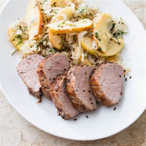 Caraway Pork with Sauerkraut and Apples | Cook's Country Recipe