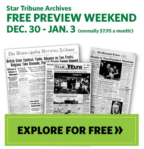 Get FREE Access to the Star Tribune Archives - Thrifty Minnesota