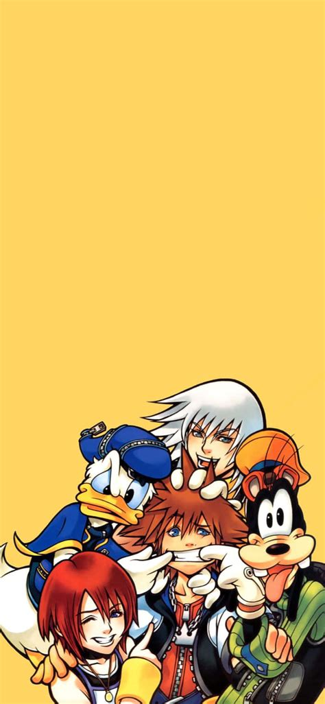 Download Kingdom Hearts Yellow Aesthetic Phone Wallpaper | Wallpapers.com