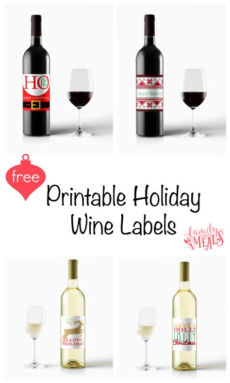 Printable Labels For Wine Bottles