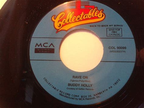 Buddy Holly - Rave On / Raining In My Heart (Vinyl) | Discogs