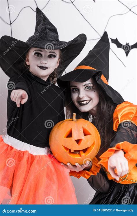 Children Celebrate Halloween Stock Photo - Image of halloween, children: 61580522