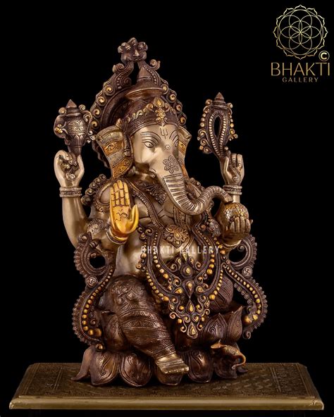 Brass Ganesha Statue Large 53 cm Big Large Size Bronze | Etsy