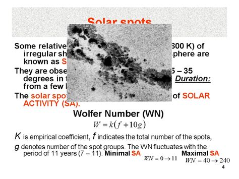 1 The Sun and Solar constant Structure of