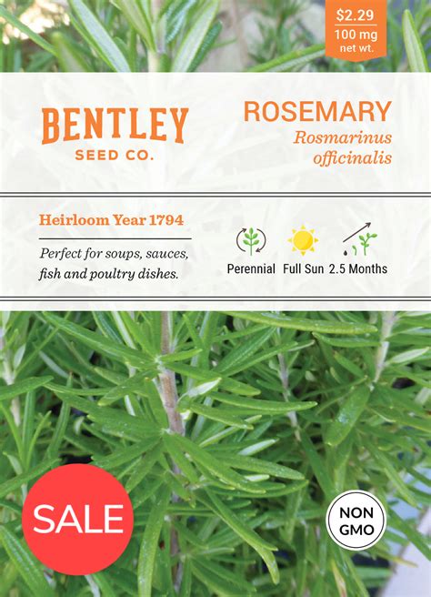 Rosemary Seed Packets