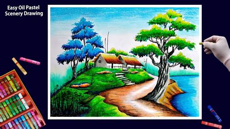 Oil Pastels Scenery