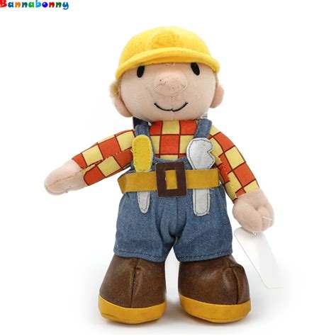 20cm Cartoon Bob The Builder Plush Toys Cute Bob Plush Doll Soft ...