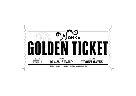 Willy Wonka Golden Ticket Font