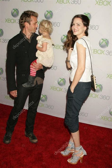 Gabriel Macht and Jacinda Barrett and daughter Satine Anais Geraldine ...