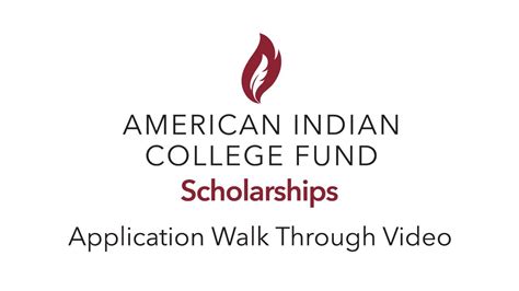 American Indian College Fund - Scholarship Application Walk Through ...