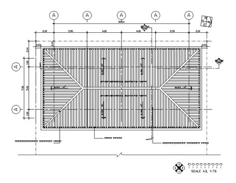 AutoCAD House Span Roof Plan Free Download DWG File - Cadbull