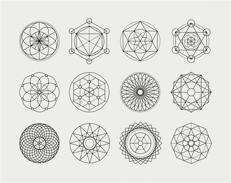 Sacred Geometric Vector Shapes