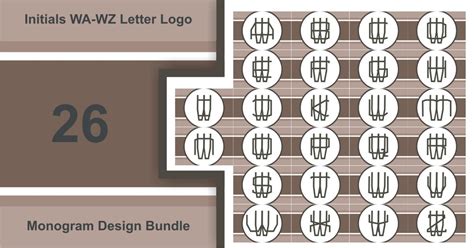 Letter W Monogram Logo Bundle Bundle · Creative Fabrica