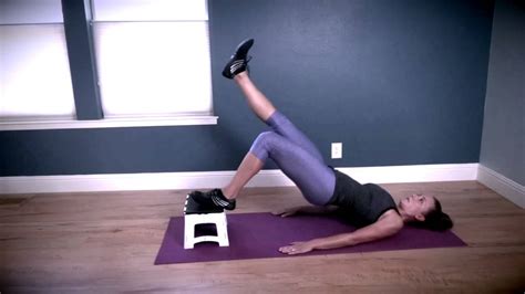 Feet Elevated One Leg Glute Bridge - YouTube