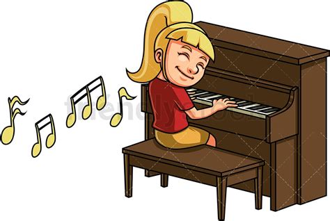 Karu dohadzovač aplikovaný playing on piano clipart Pompeje výskyt výbuch