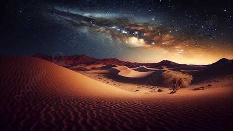 Beautiful Desert Night Scene Background, Desert, Beautiful, Night View Background Image And ...