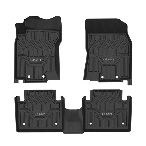 LASFIT Floor Mats for 2014-2020 Nissan Rogue, All Weather Fit TPE Floor Liners Set, 1st and 2nd ...