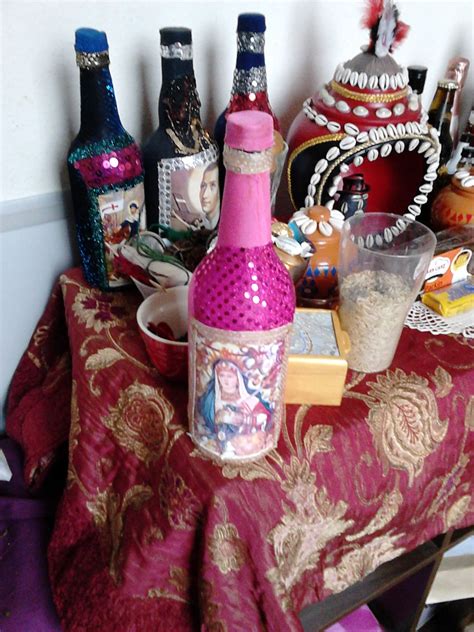 New addition to my altar (Erzulie Freda Sequin Bottle)... Erzulie Freda, Spirtual, Bottle Art ...