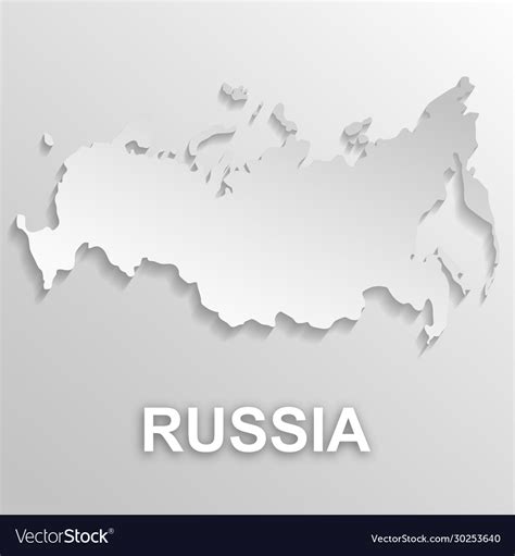 Map russia Royalty Free Vector Image - VectorStock