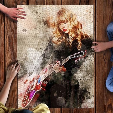 Taylor Swift Wooden Jigsaw Puzzle With Box - One More Puzzle