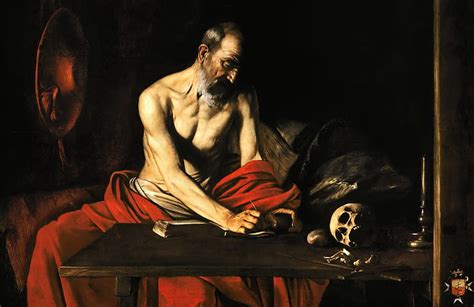 HD wallpaper: picture, religion, Caravaggio, Saint Jerome Writing ...