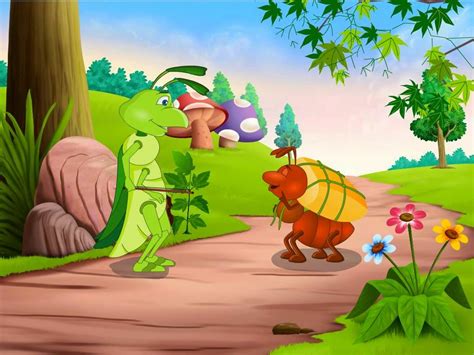 Ant and grasshopper story - Moral Stories For Children