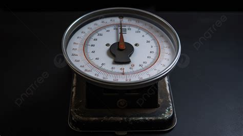 Kitchen Scale Has A Large Metal Dial Background, A Picture Of A Scale ...