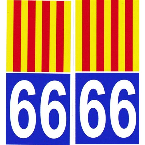 stickers (2) for the car with the catalan flag