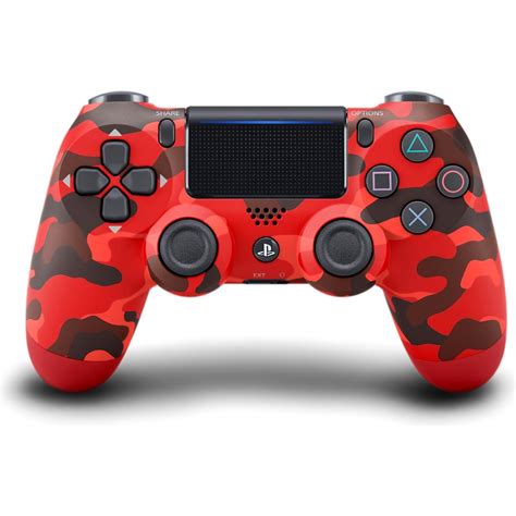 Playstation PS4 Pad Dualshock Red Camouflage - DIMOStore