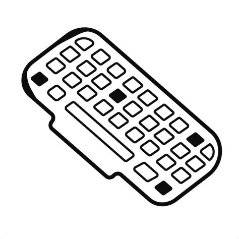 Premium Vector | Keyboard line art.