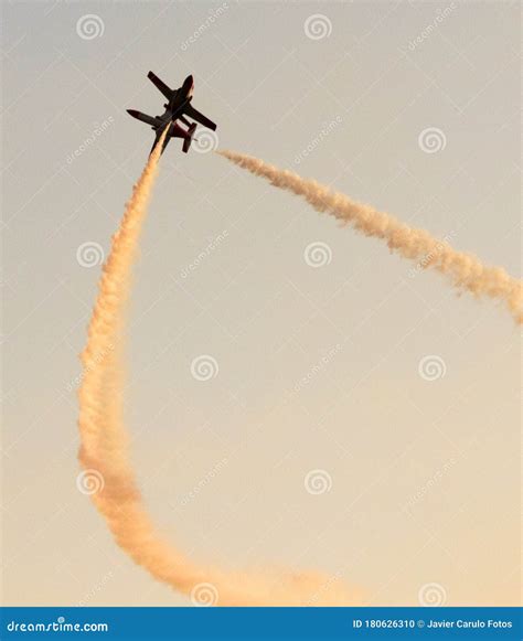 Planes Doing Stunts in the Sky in Spain Editorial Image - Image of ...