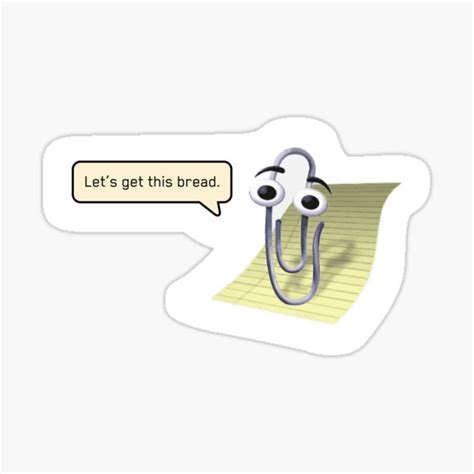 "Paperclip Meme" Sticker for Sale by gemma500 | Redbubble