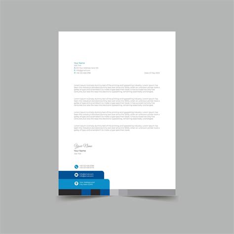 Modern Letterhead Pad Template Design 9482630 Vector Art at Vecteezy