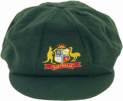 Australian 'Baggy Green' Test Cap, green wool, embroidered… - Sporting - Cricket - Memorabilia ...