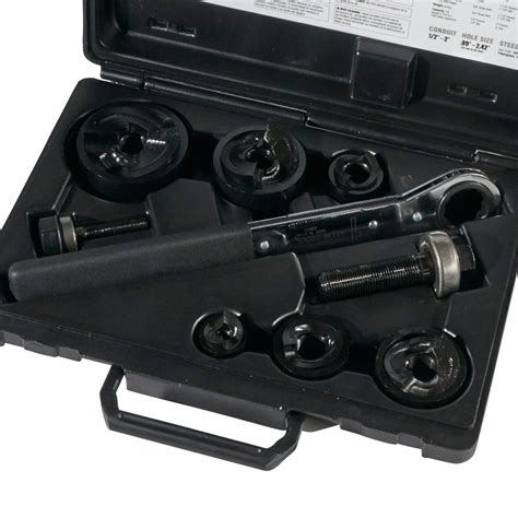 Knockout Punch Set with Wrench - 53732SEN | Klein Tools - For Professionals since 1857