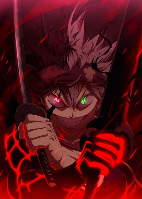 Black Clover Asta Dual Sword Art Print by terpres | Cool anime pictures, Black clover anime ...