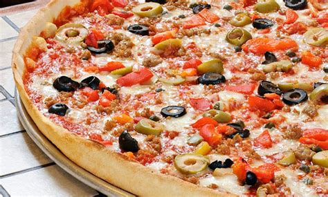 Pizza and Drinks for Two or Four - Rizzo's Fine Pizza | Groupon