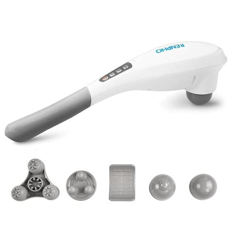 Renpho Rechargeable Hand Held Deep Tissue Massager for Muscles, Back, Foot, Neck, Shoulder, Leg ...