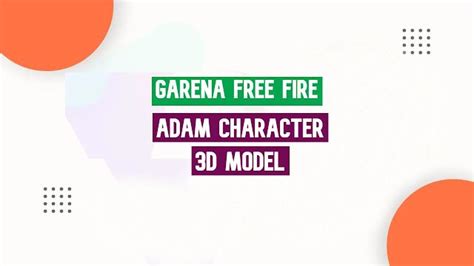 Free Fire Adam Character 3d Model Download