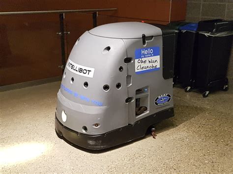 A droid? Robotic floor scrubber at SAIT's Aldred Center : r/Calgary