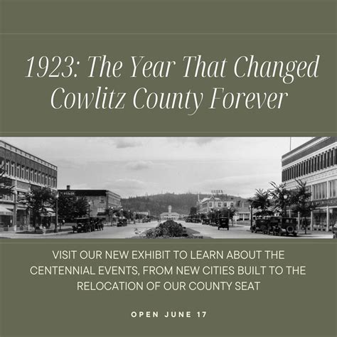 Cowlitz County Historical Society – Alive with History!