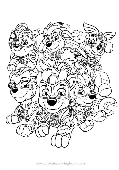 Paw Patrol Mighty Pups Coloring Pages - Patrol Paw Coloring Mighty Pups ...