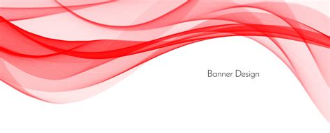 Abstract red modern decorative stylish wave banner background 2252903 ...